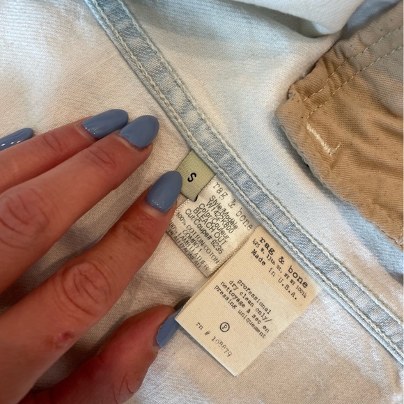 Rag & Bone Leather/denim jacket - Picture 5 of 7